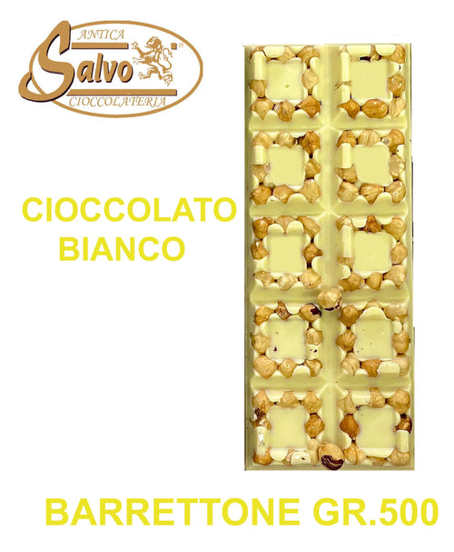 BARRETTONE PURO CIOCCOLATO BIANCO NOCCIOLATO GR.500