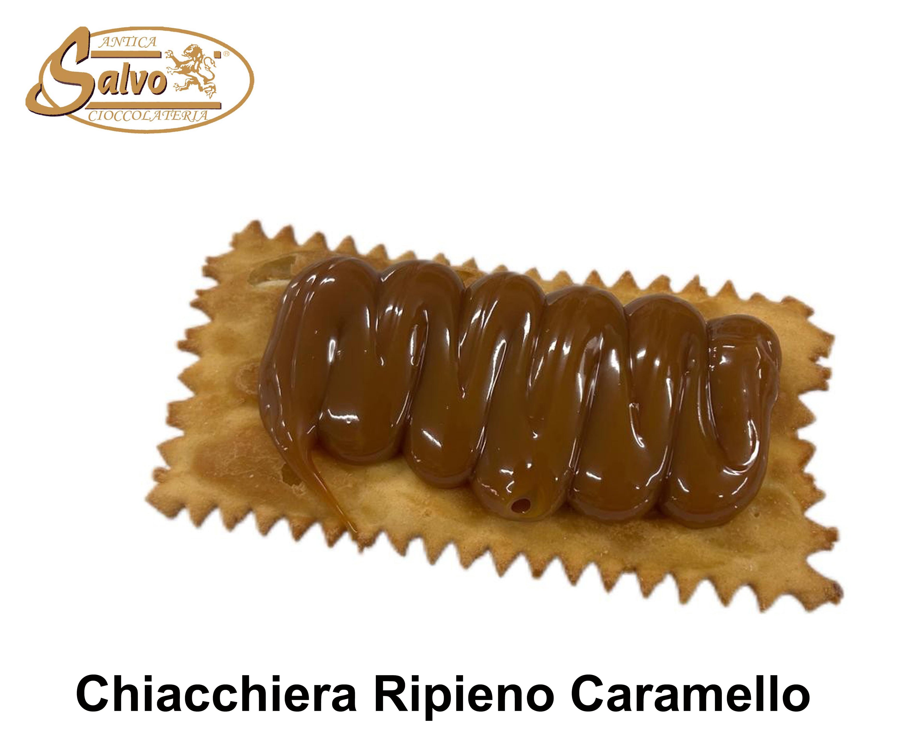 Salvo Chiacchiere di carnevale al latte ripiena Caramello Dolce e Arachidi Salati