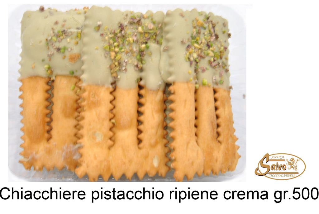 Chiacchiere di carnevale ricoperte di cioccolato Gr.500