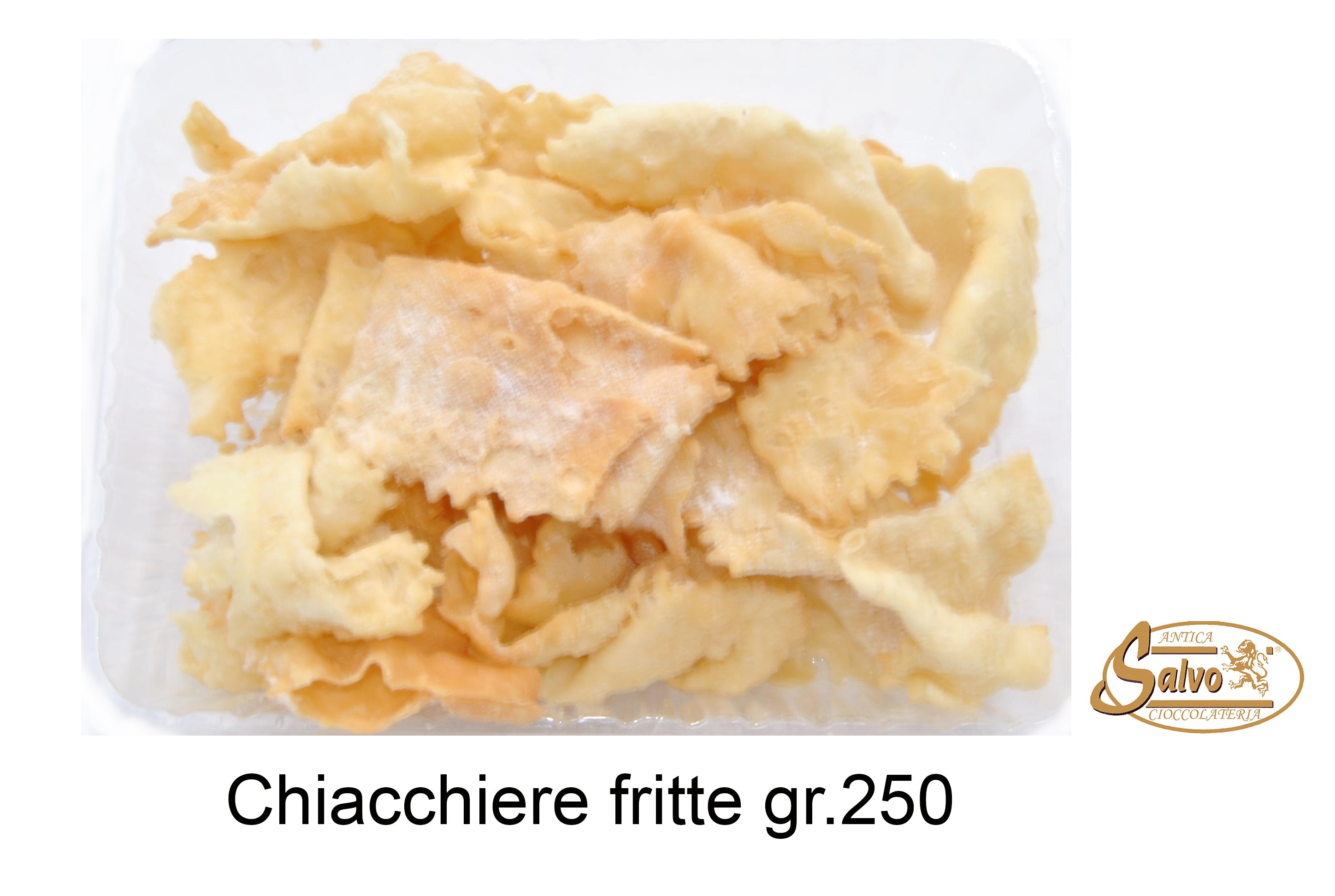 Salvo Chiacchiere fritte di Carnevale Gr.250