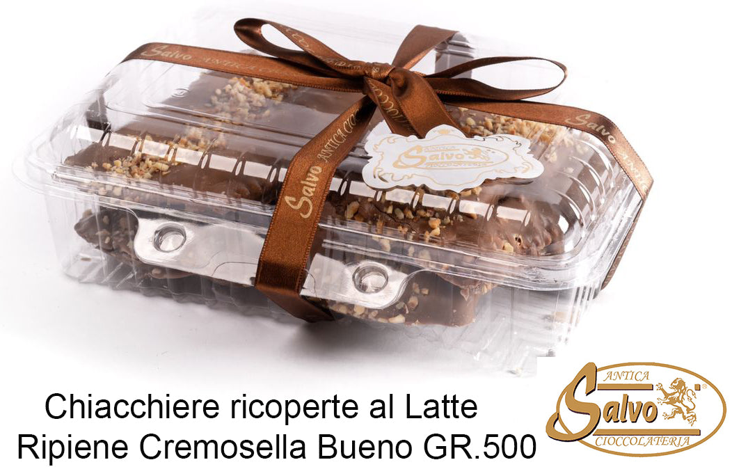 Antica Salvo Chiacchiere di carnevale al latte ripiena di Crema Buen' Gr.500