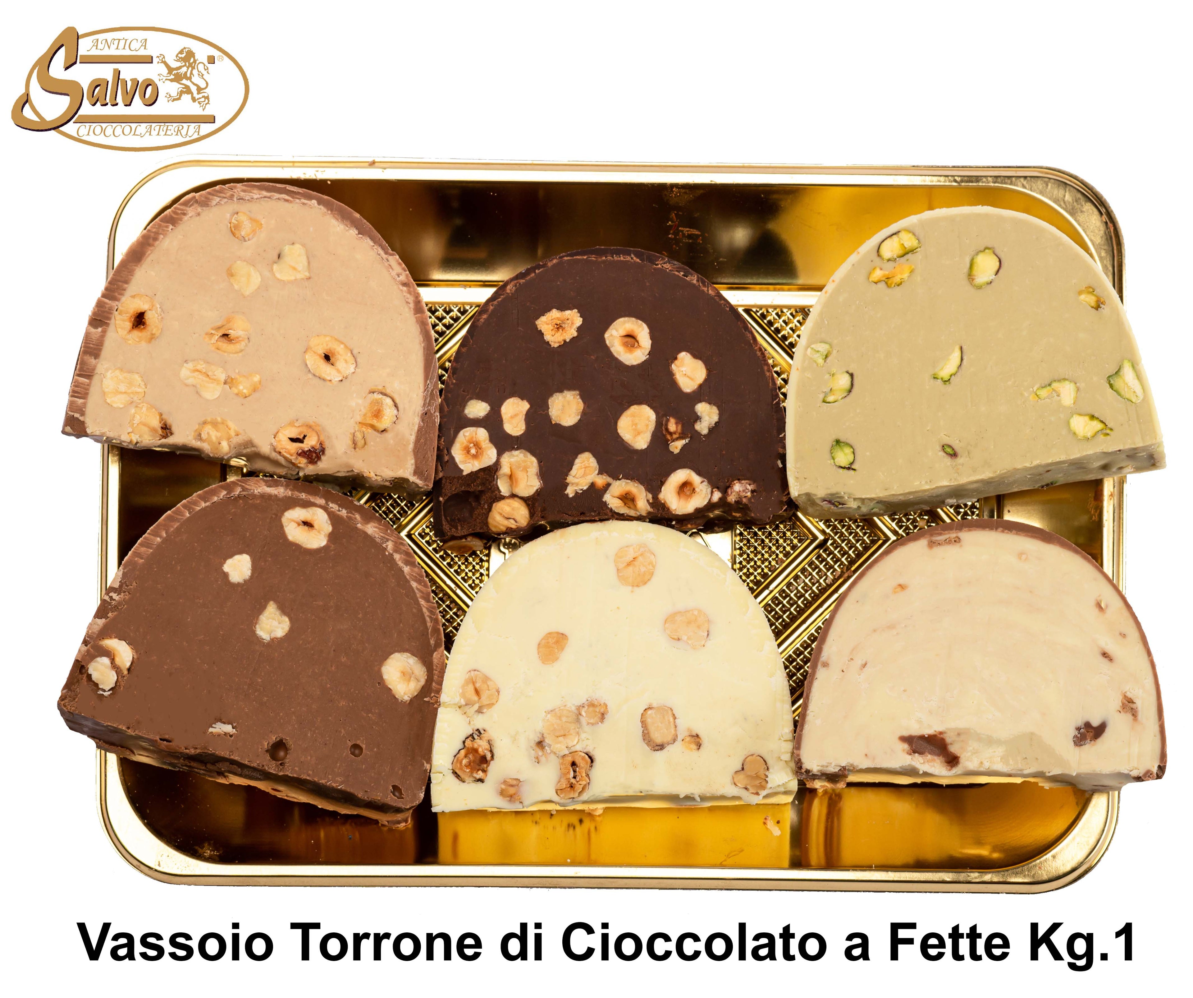 Torrone di cioccolato morbido al Bacio a fette