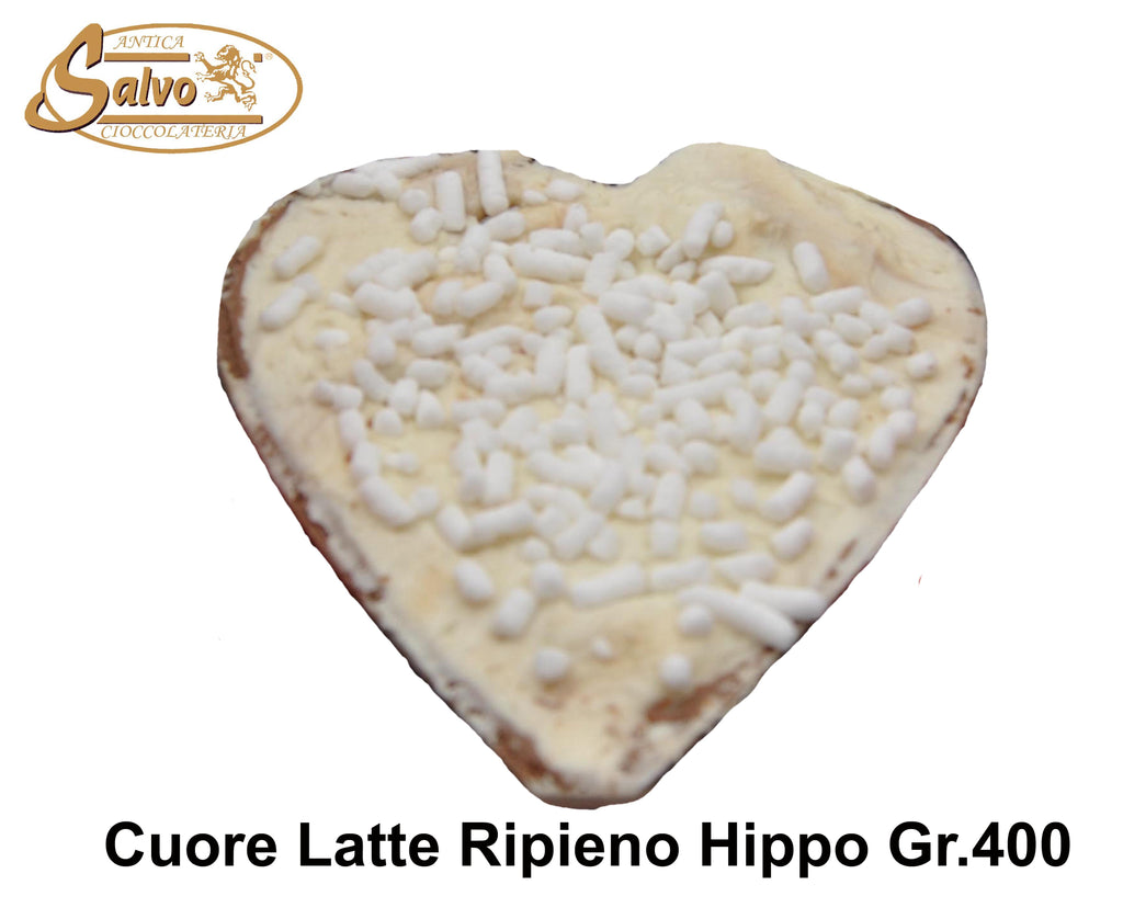 Cuore latte ripieno crema Hippo GR.400