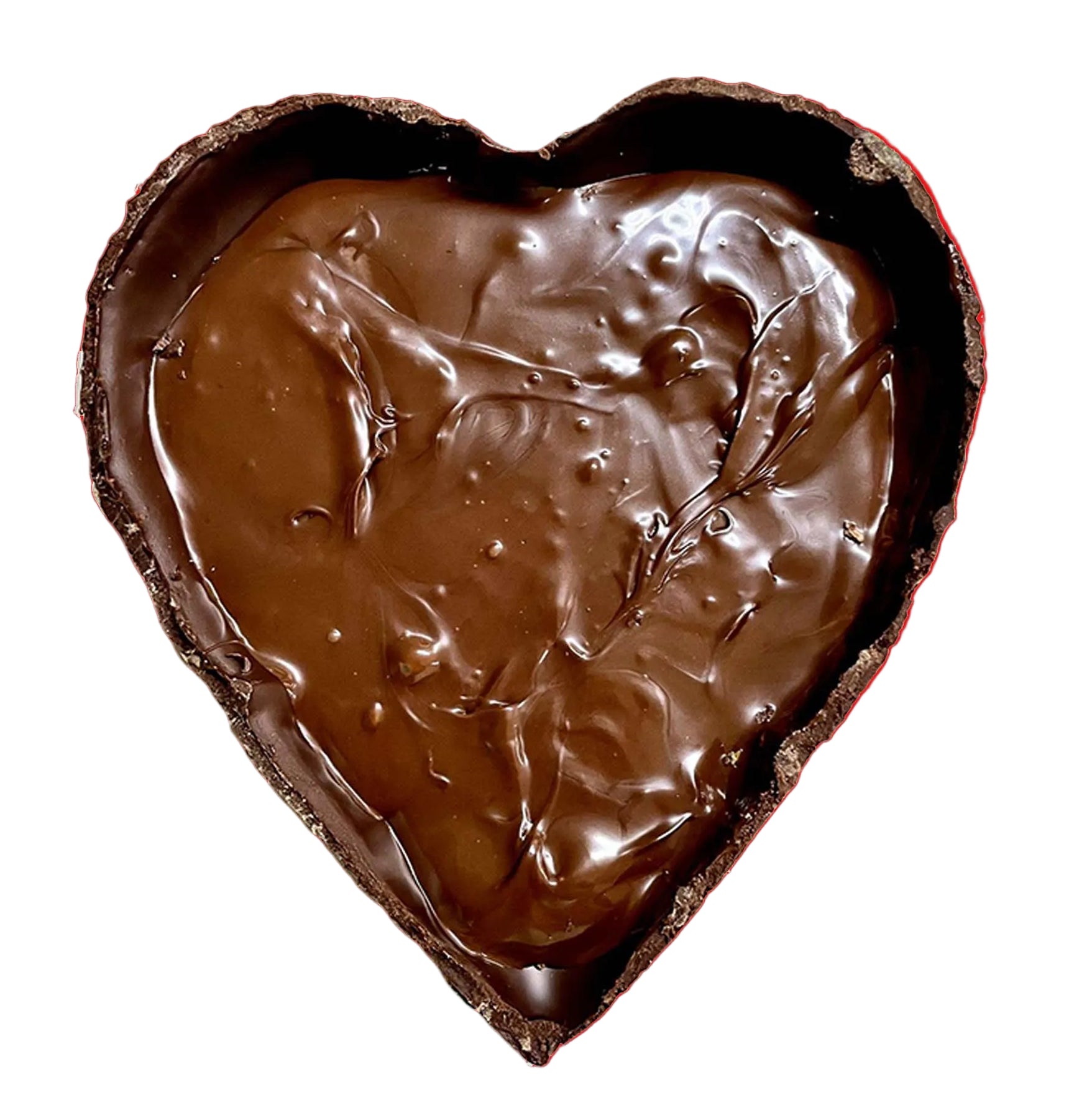 Cuore nocciolato fondente ripieno di crema dark gr.650