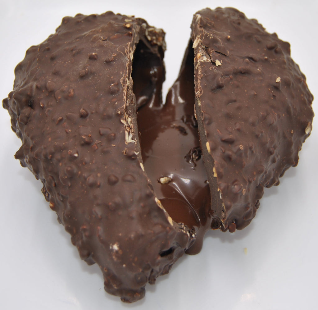 Cuore nocciolato fondente ripieno di crema dark gr.650
