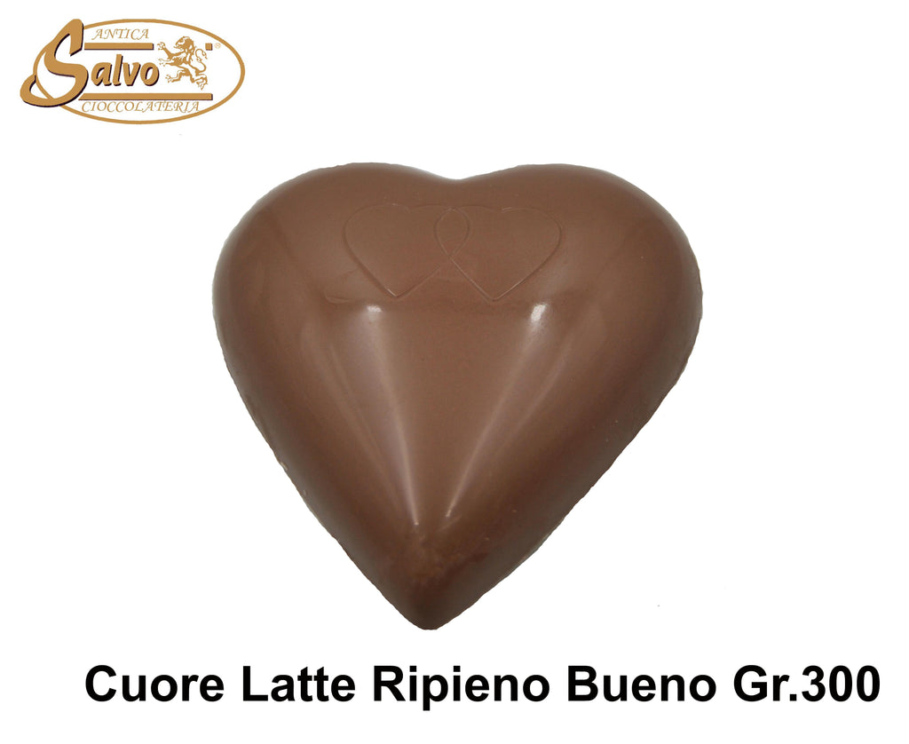 Cuore latte ripieno crema bueno GR.300