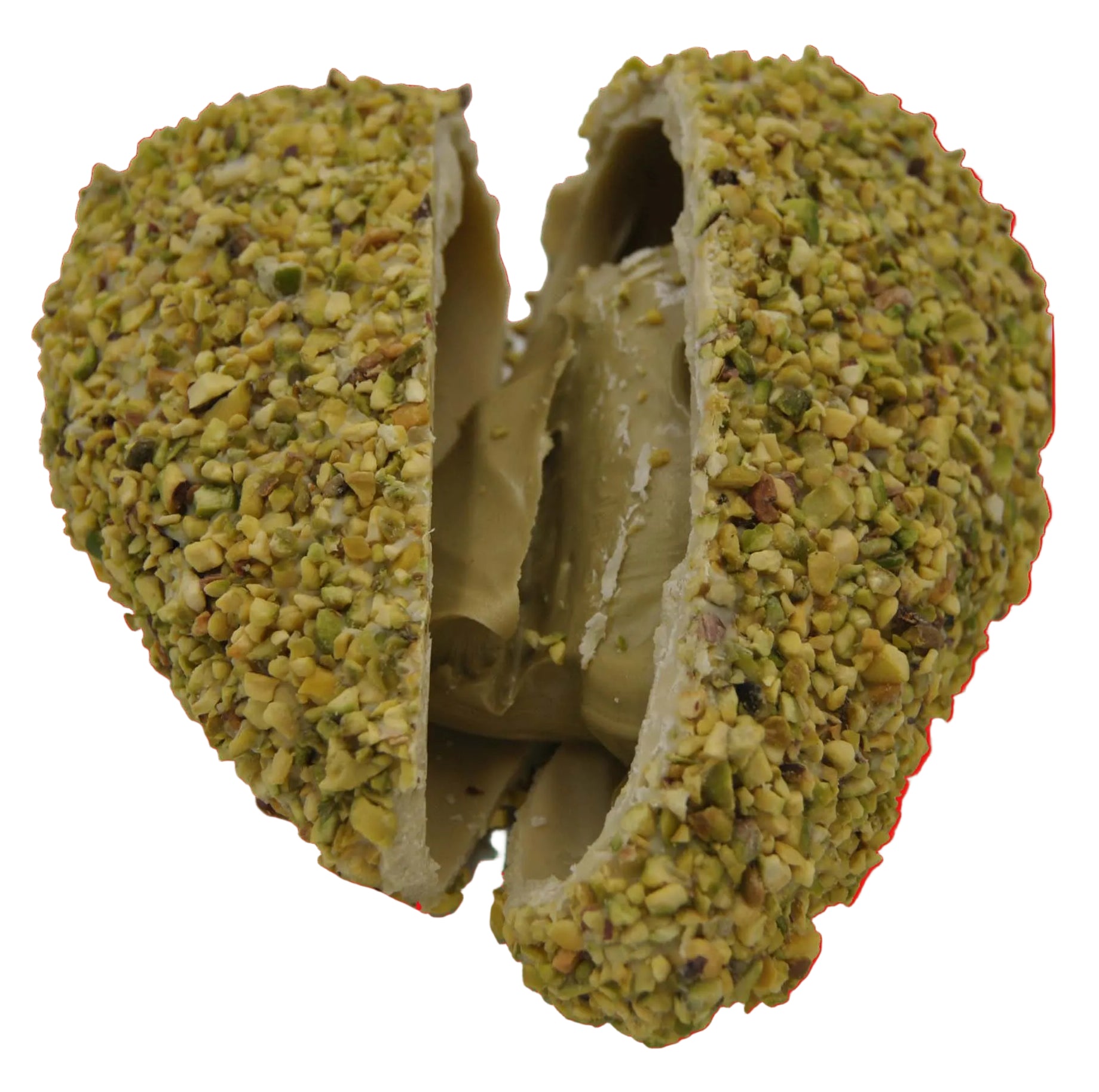 Cuore al pistacchio ripieno di crema pistacchio gr.550