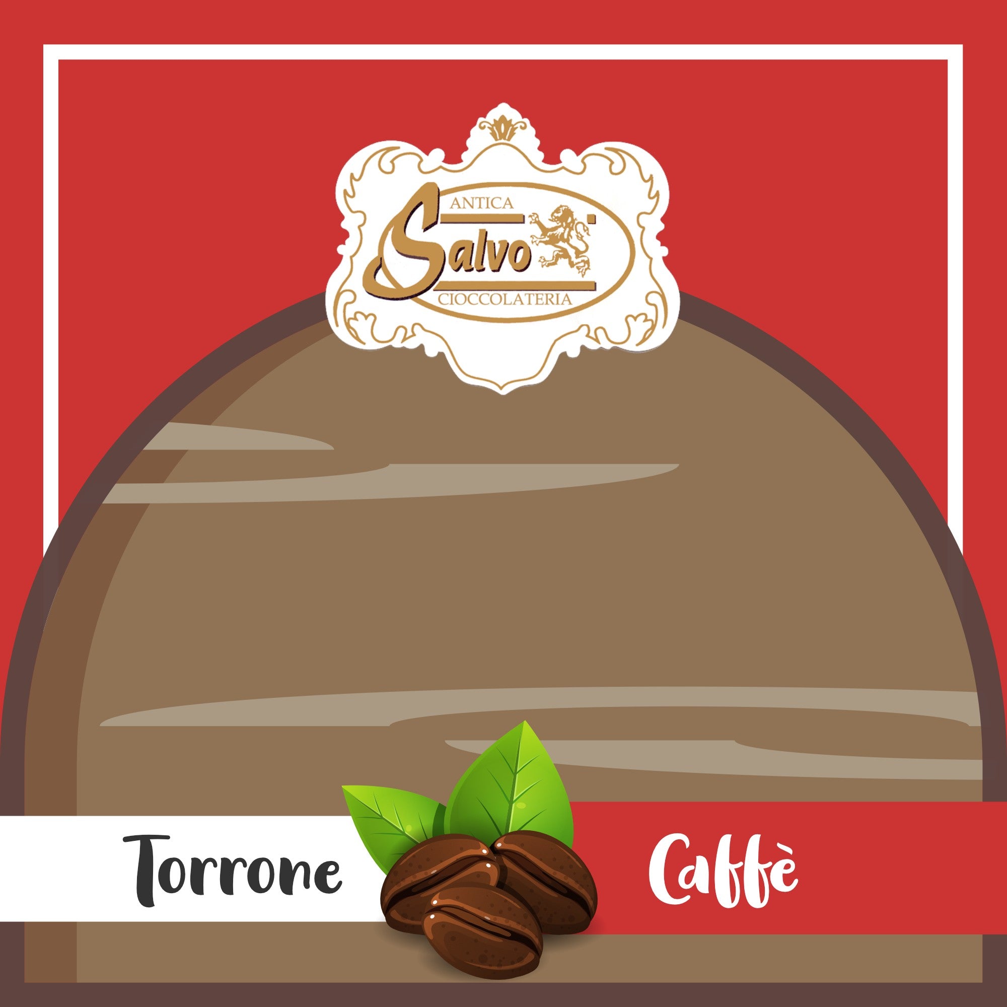 Torrone di cioccolato morbido alla caffè a fette