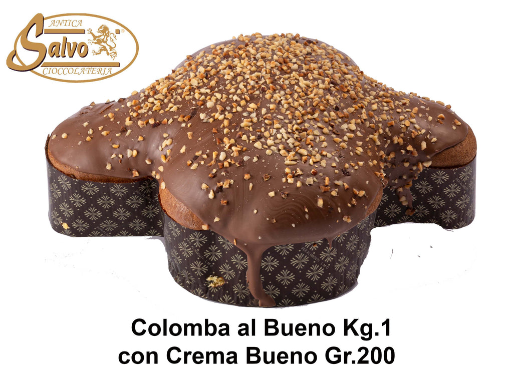 GRAN LIEVITATO ALLA NOCCIOLA (COLOMBA) Gr.900 + VASETTO CREMA SPALMABILE ALLA NOCCIOLA Gr.200