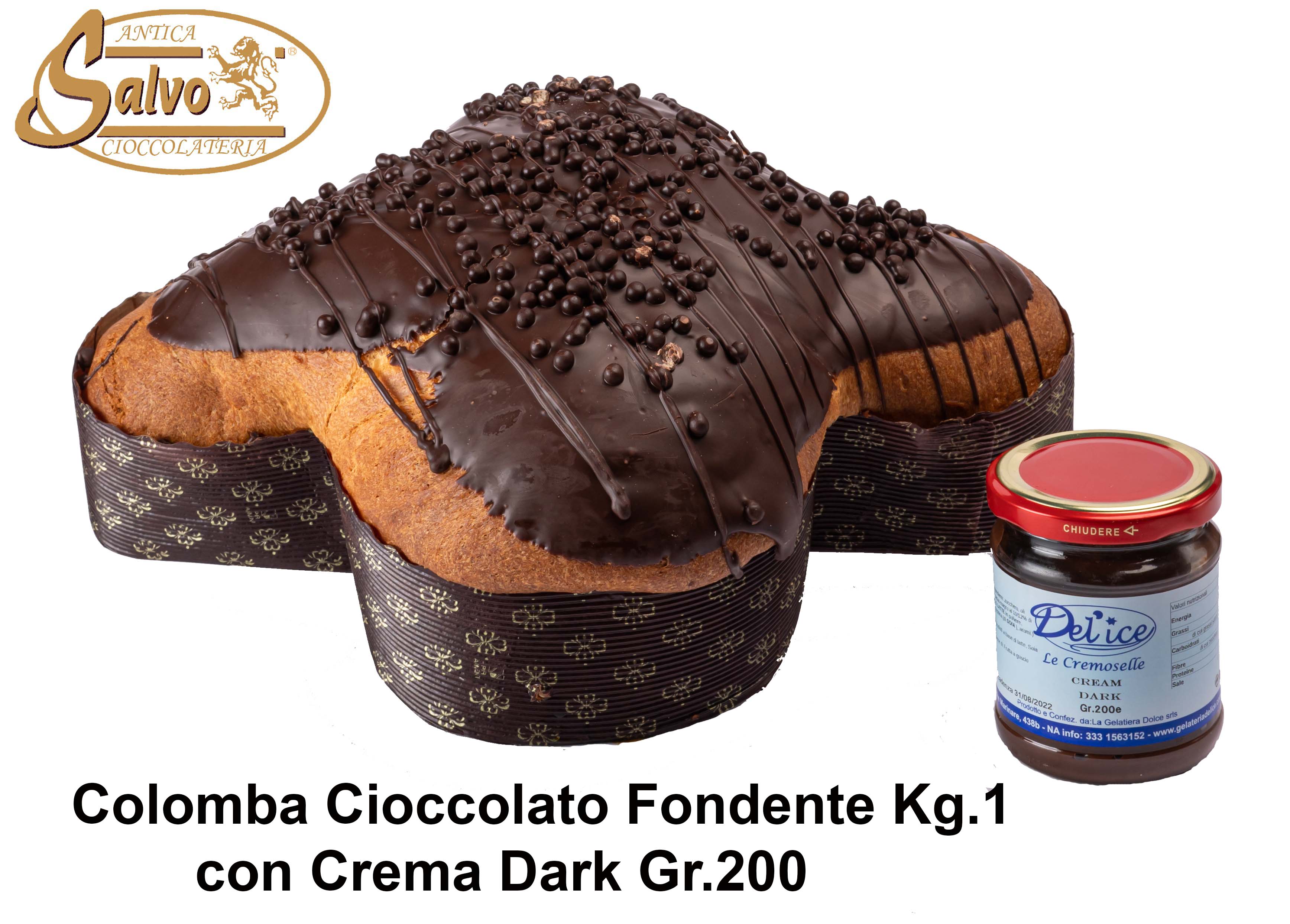 Antica Colomba fondente Gr.900 + barattolo di crema fondente gr.200