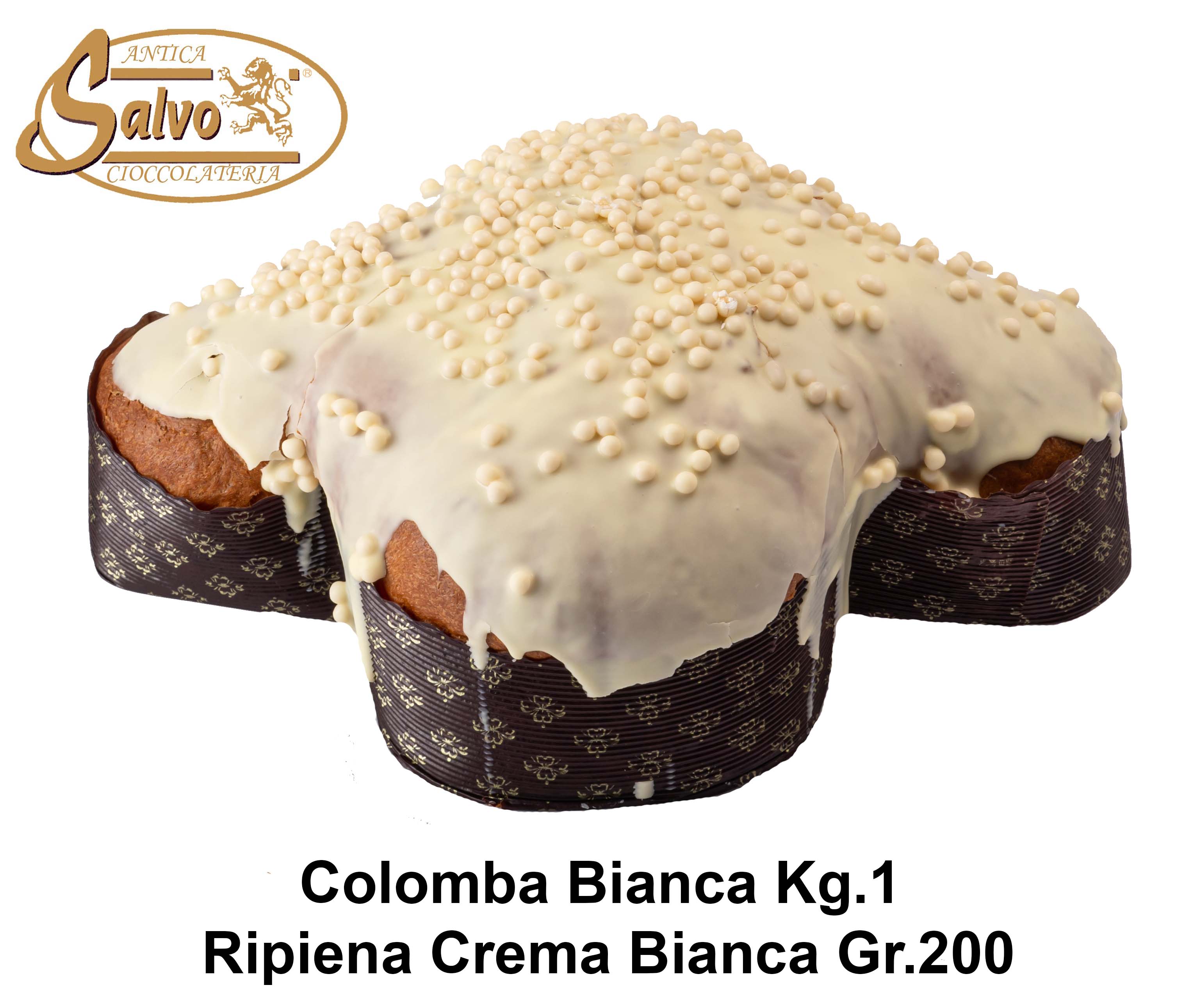 ANTICA COLOMBA BIANCA KG.1 + BARATTOLO CREMA BIANCA GR.200 (Copia)
