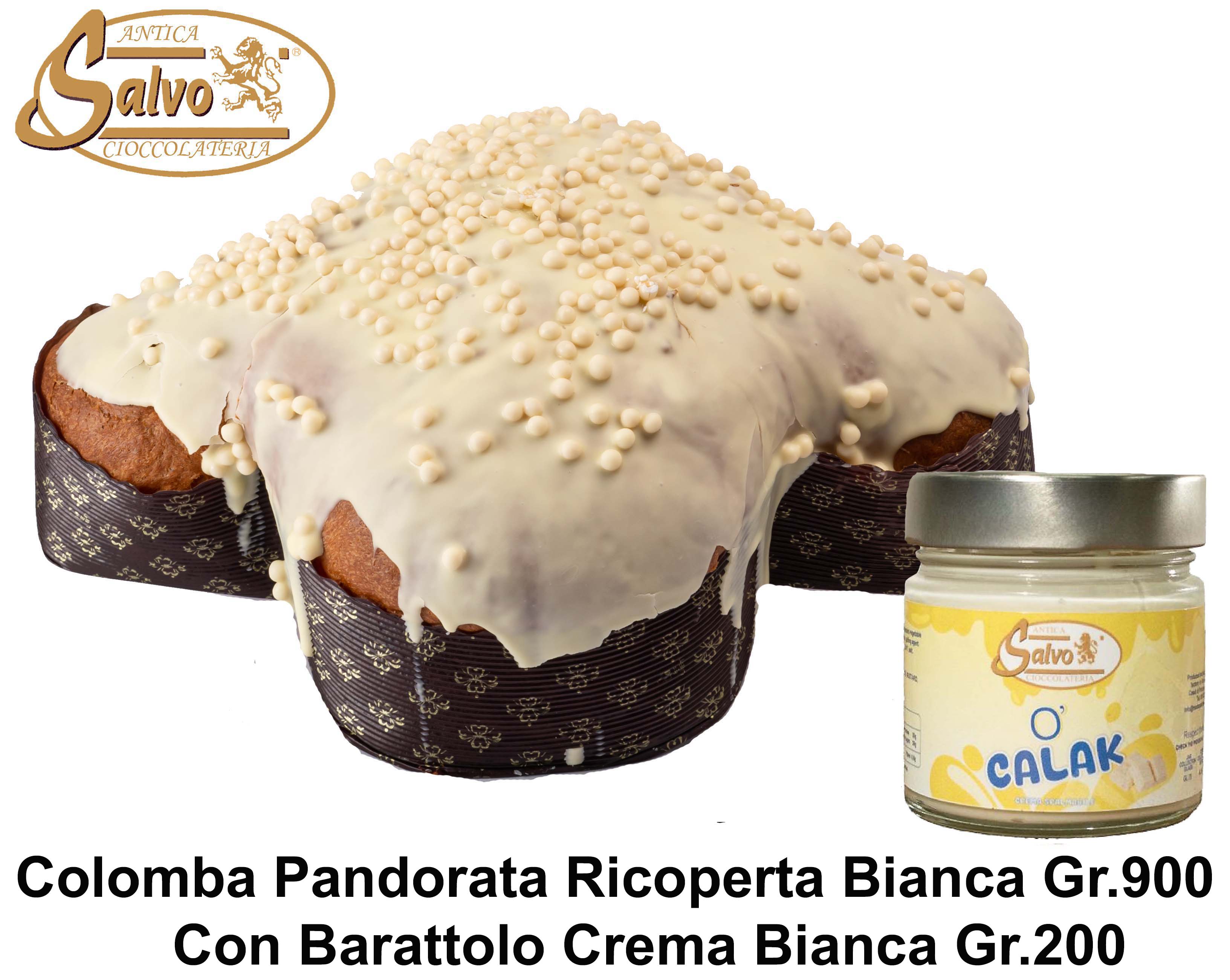ANTICA COLOMBA BIANCA KG.1 + BARATTOLO CREMA BIANCA GR.200 (Copia)