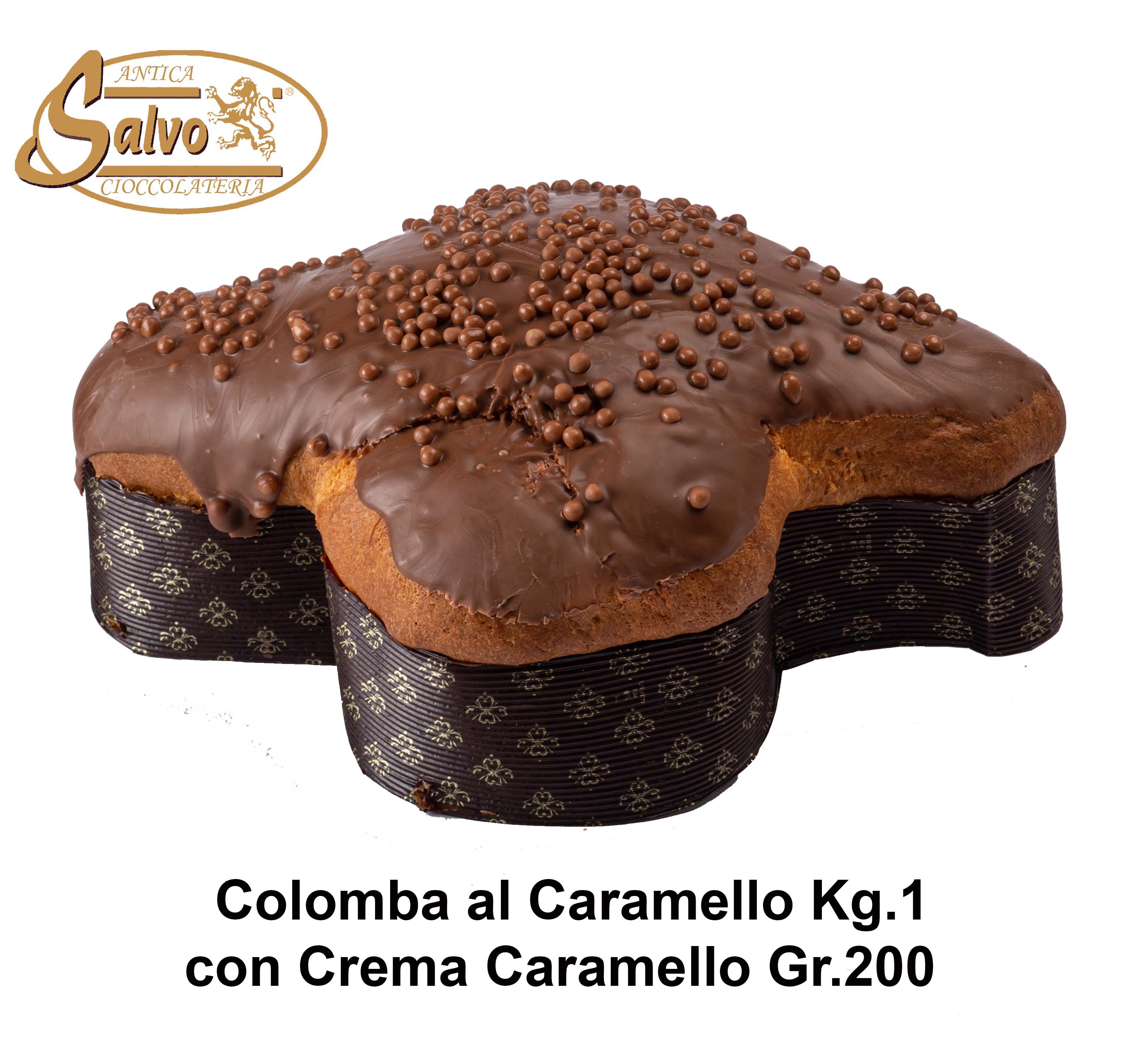 Colomba al caramello Gr.900 + barattolo crema caramello Gr.200