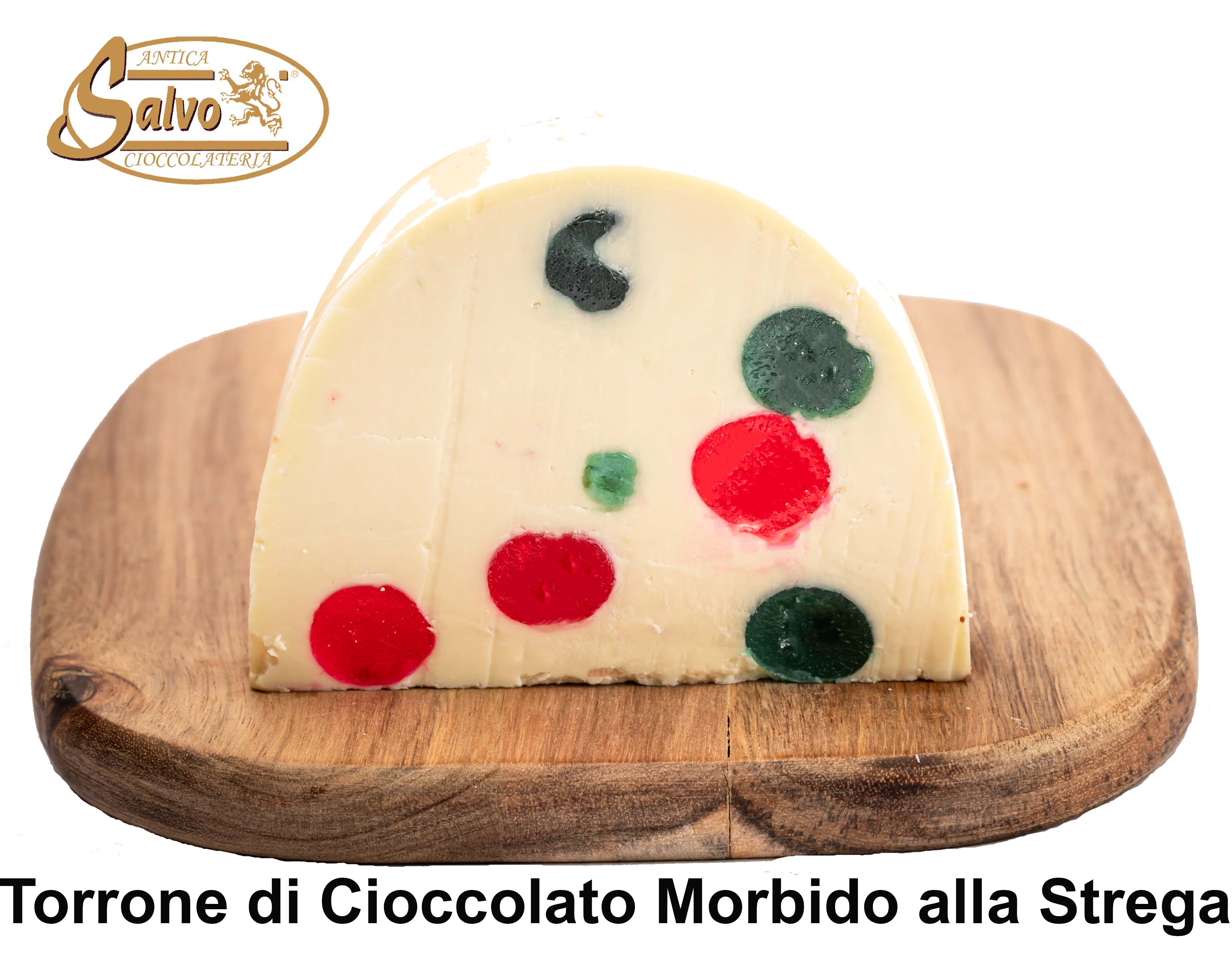 Torrone di cioccolato morbido alla Strega a fette
