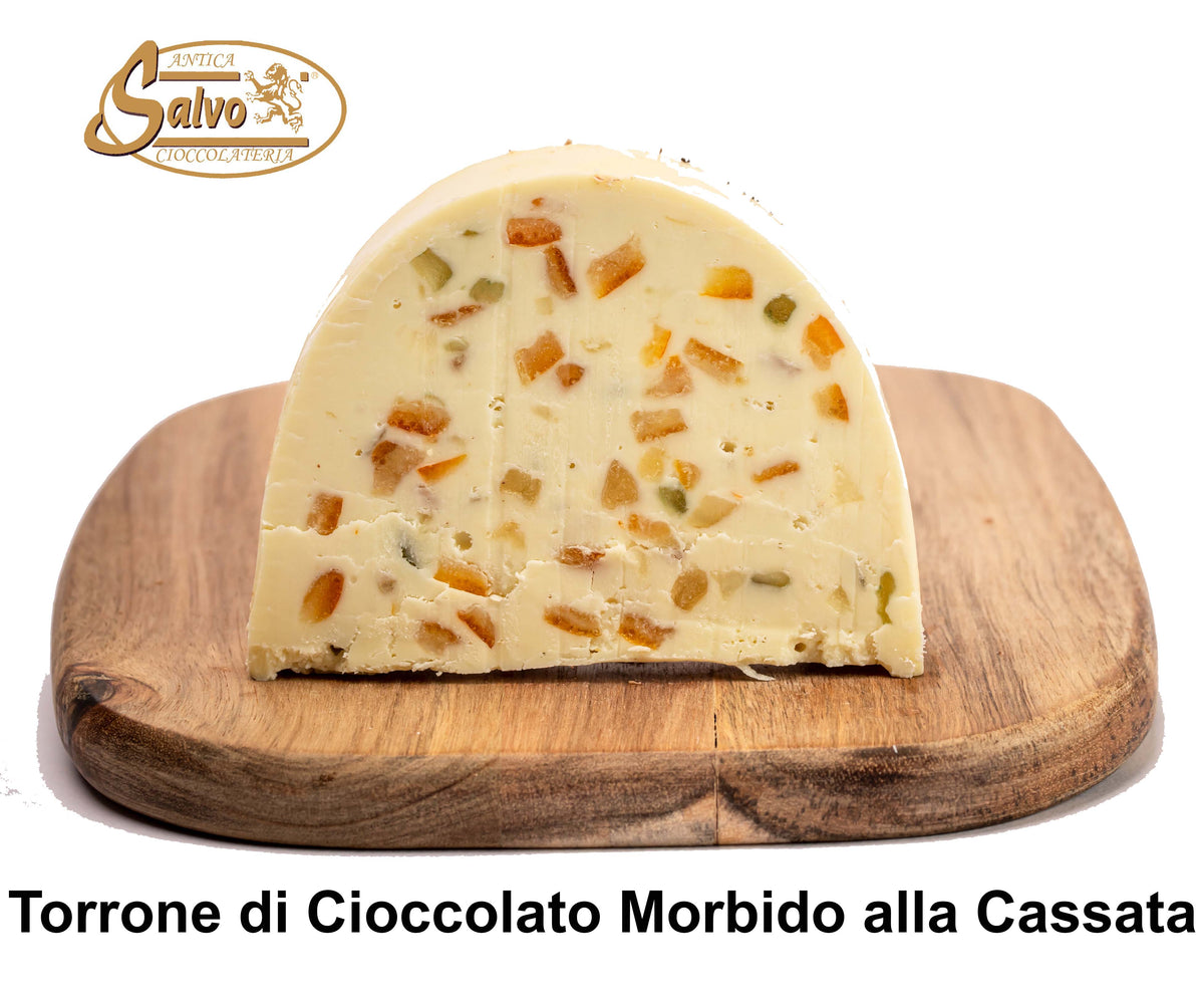 TORRONE MORBIDO AL CIOCCOLATO GUSTO CASSATA A FETTE
