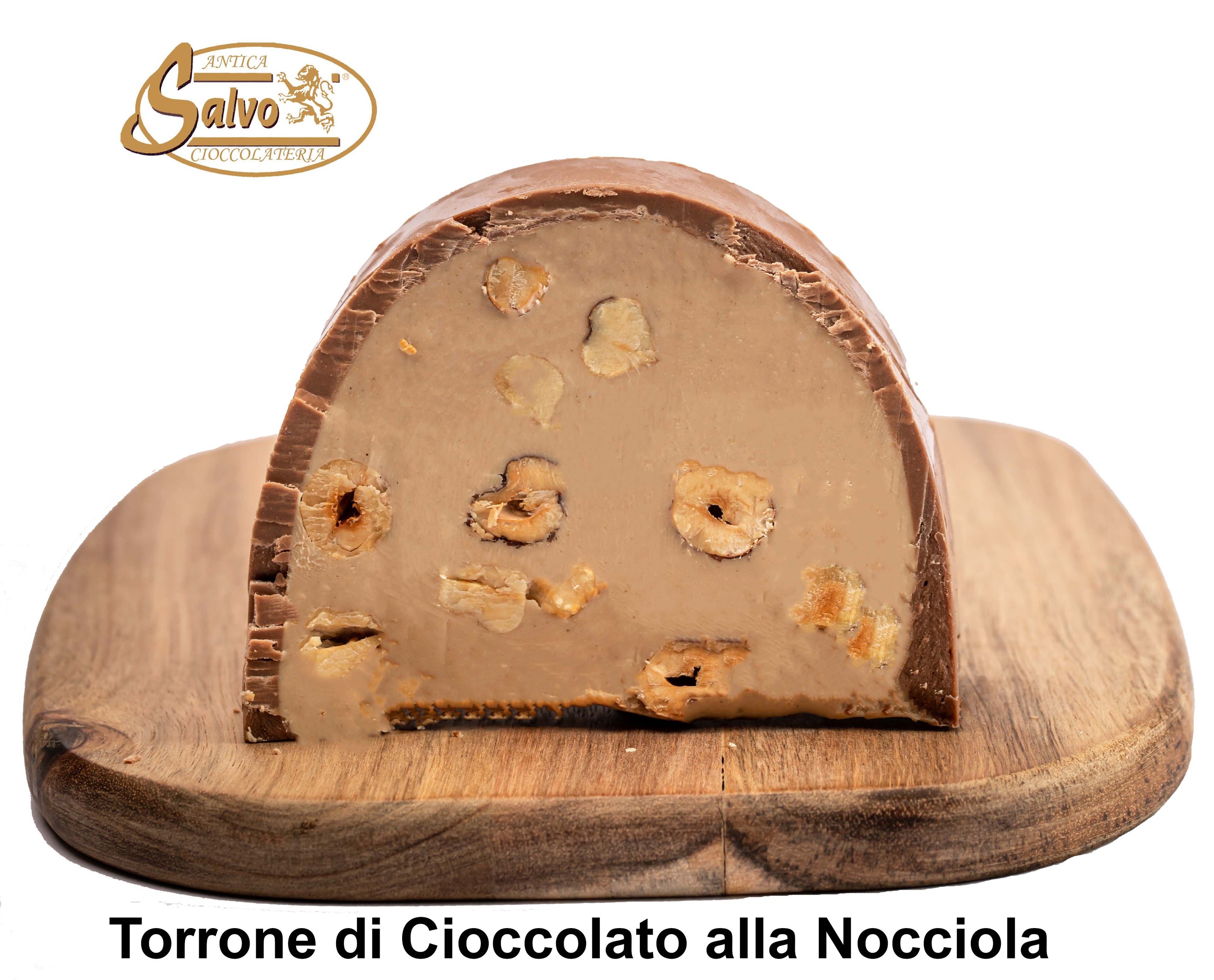Torrone di cioccolato morbido alla Nocciola a fette