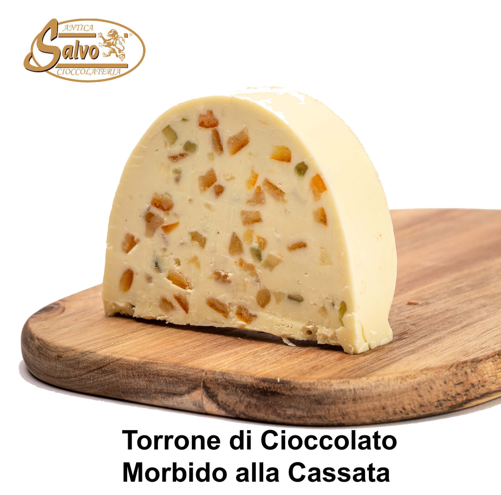 TORRONE MORBIDO AL CIOCCOLATO GUSTO CASSATA A FETTE