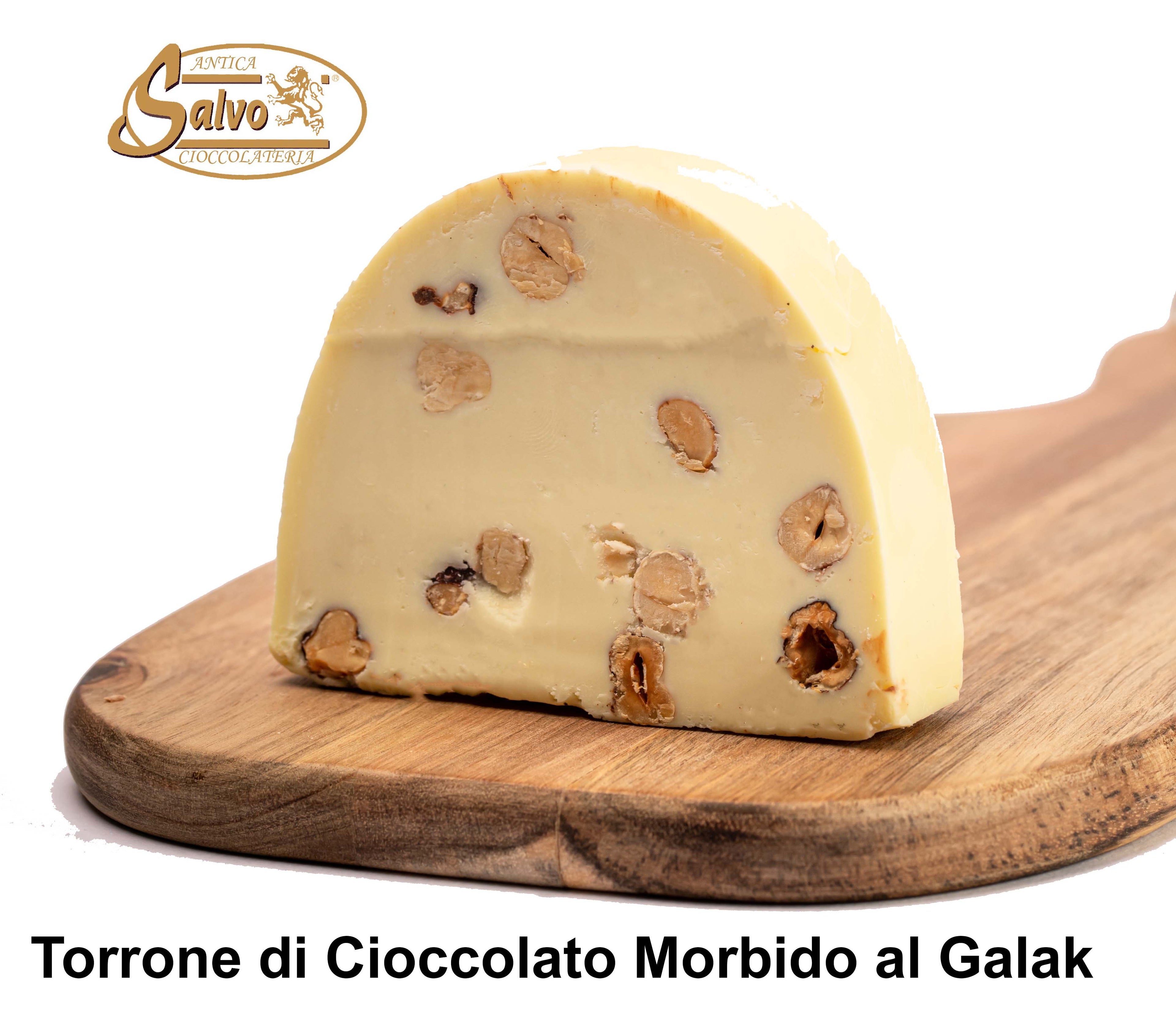 Torrone di cioccolato morbido al Galak a fette