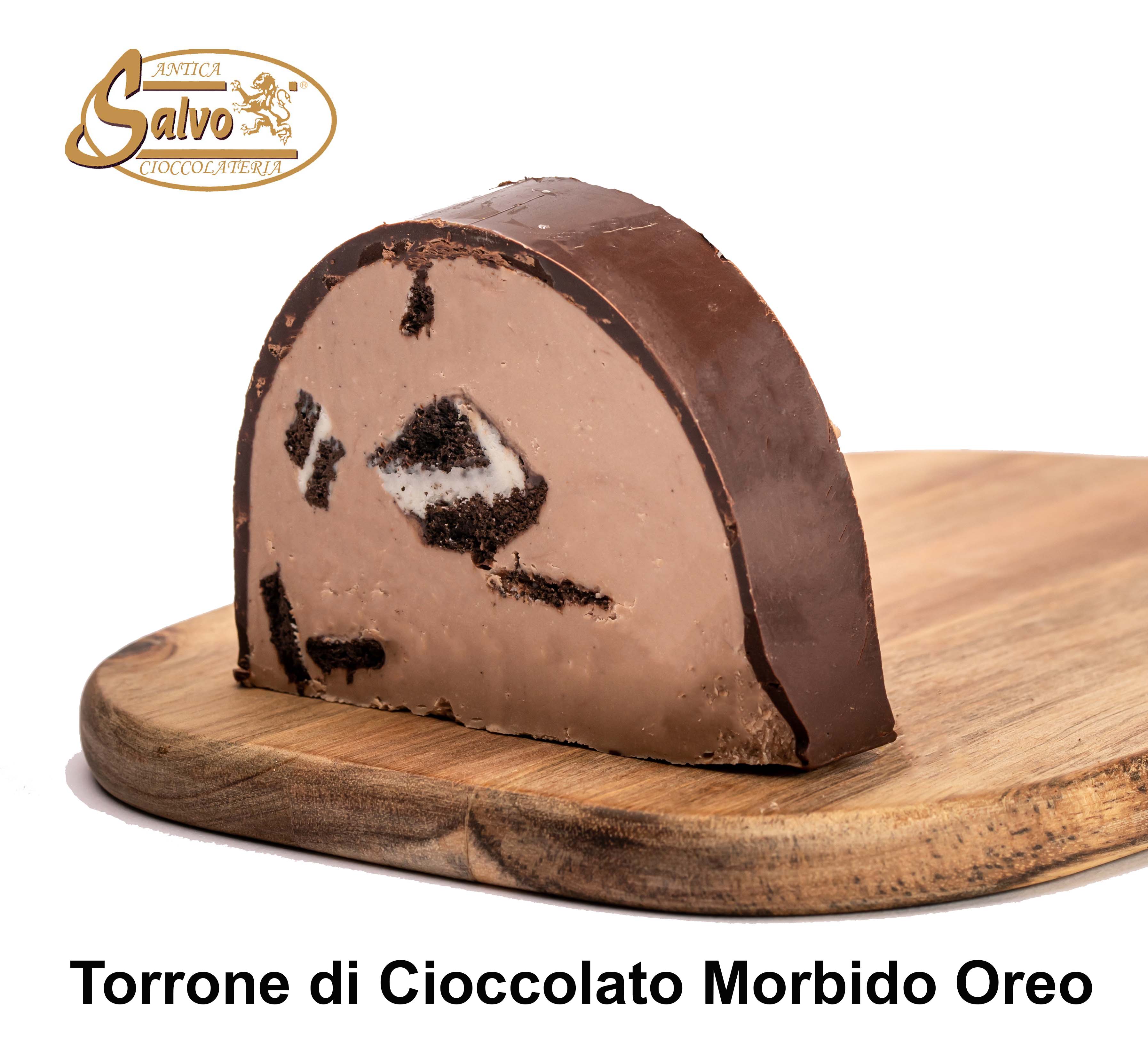Torrone di cioccolato morbido Oreo a fette