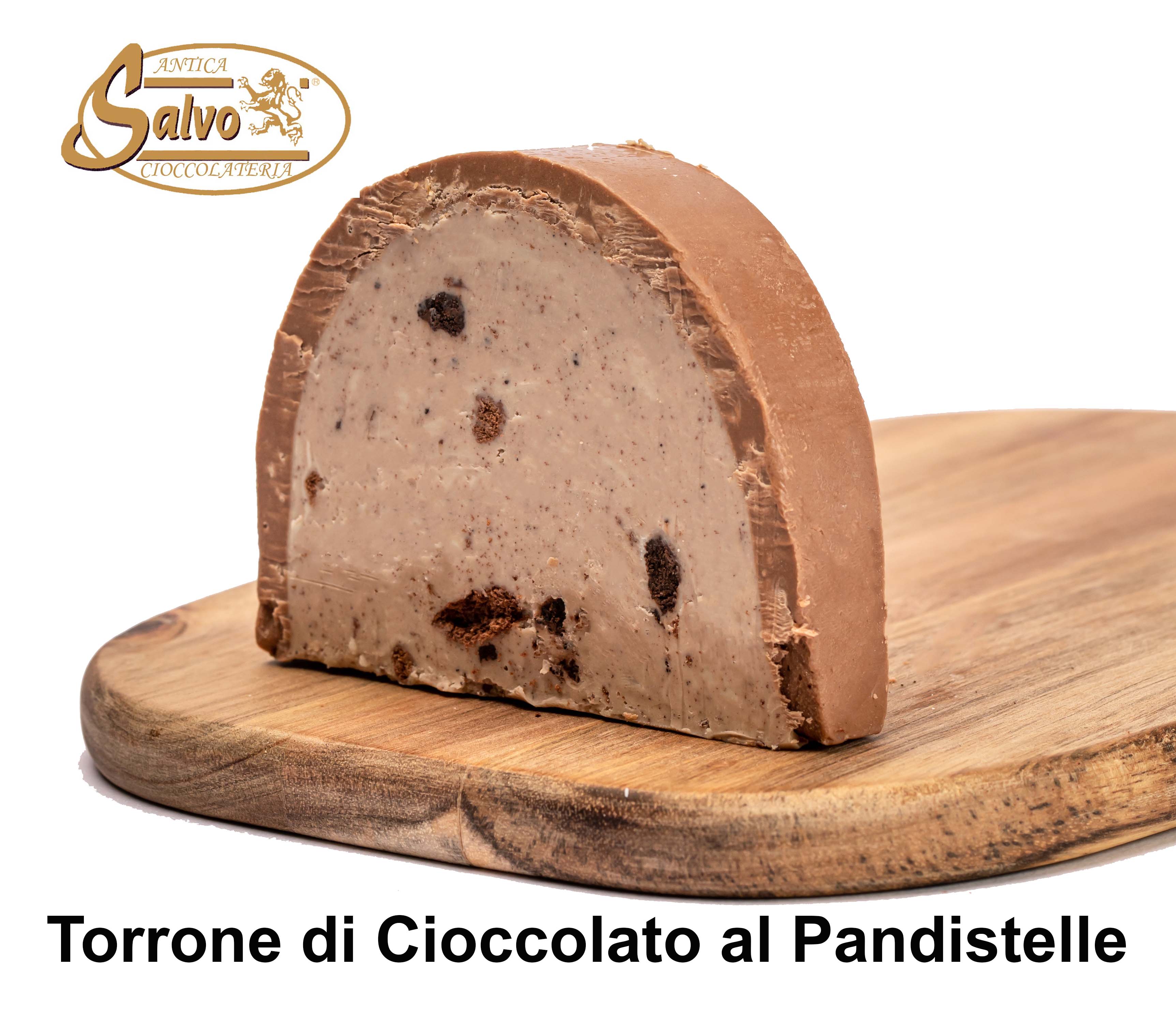 Torrone di cioccolato morbido al Pandistelle a fette