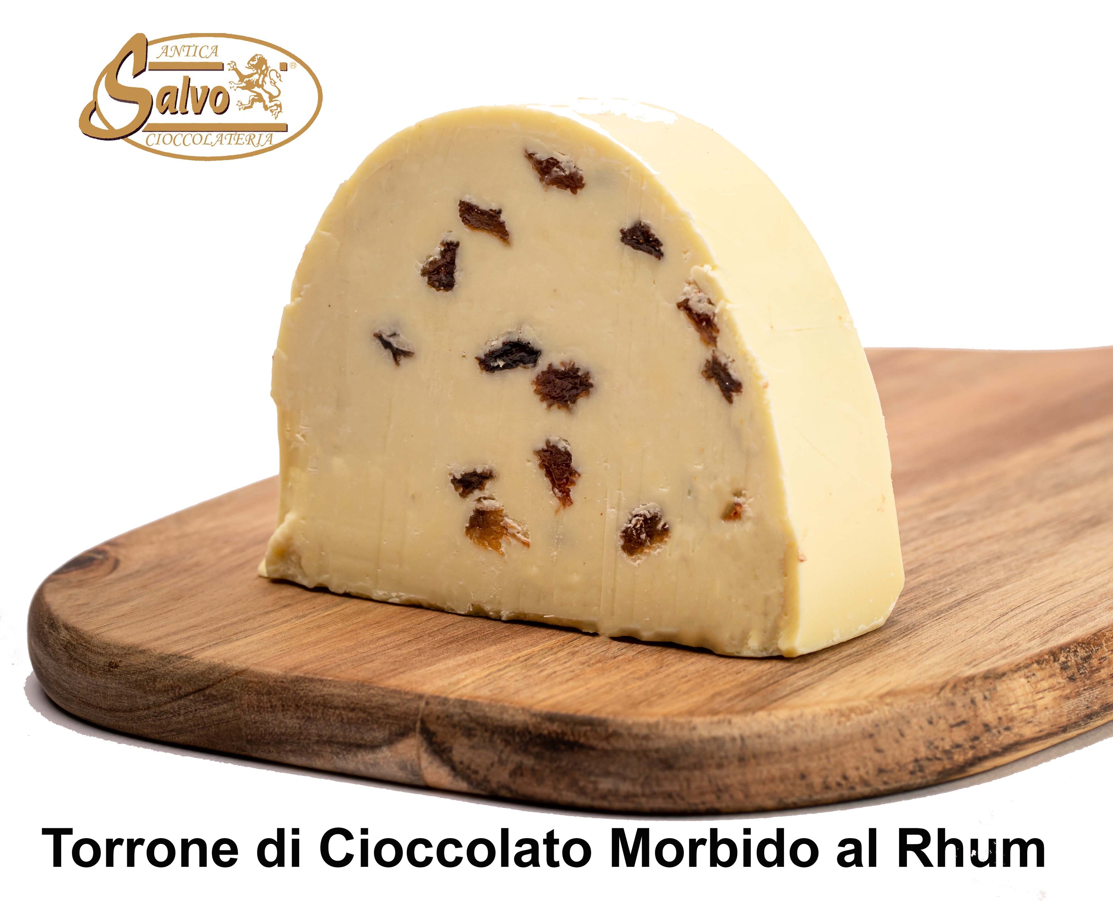 Torrone di cioccolato morbido al Rhum a fette