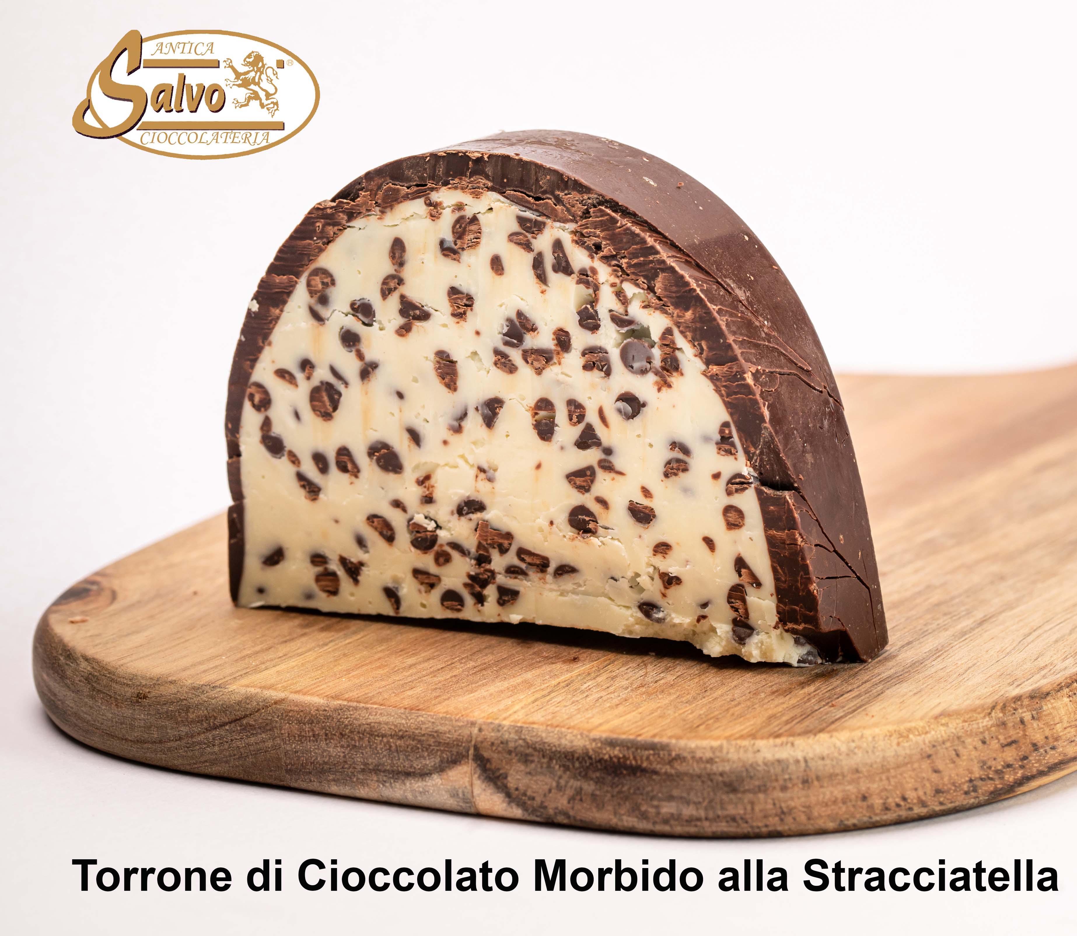 Torrone di Cioccolato Morbido alla Stracciatella