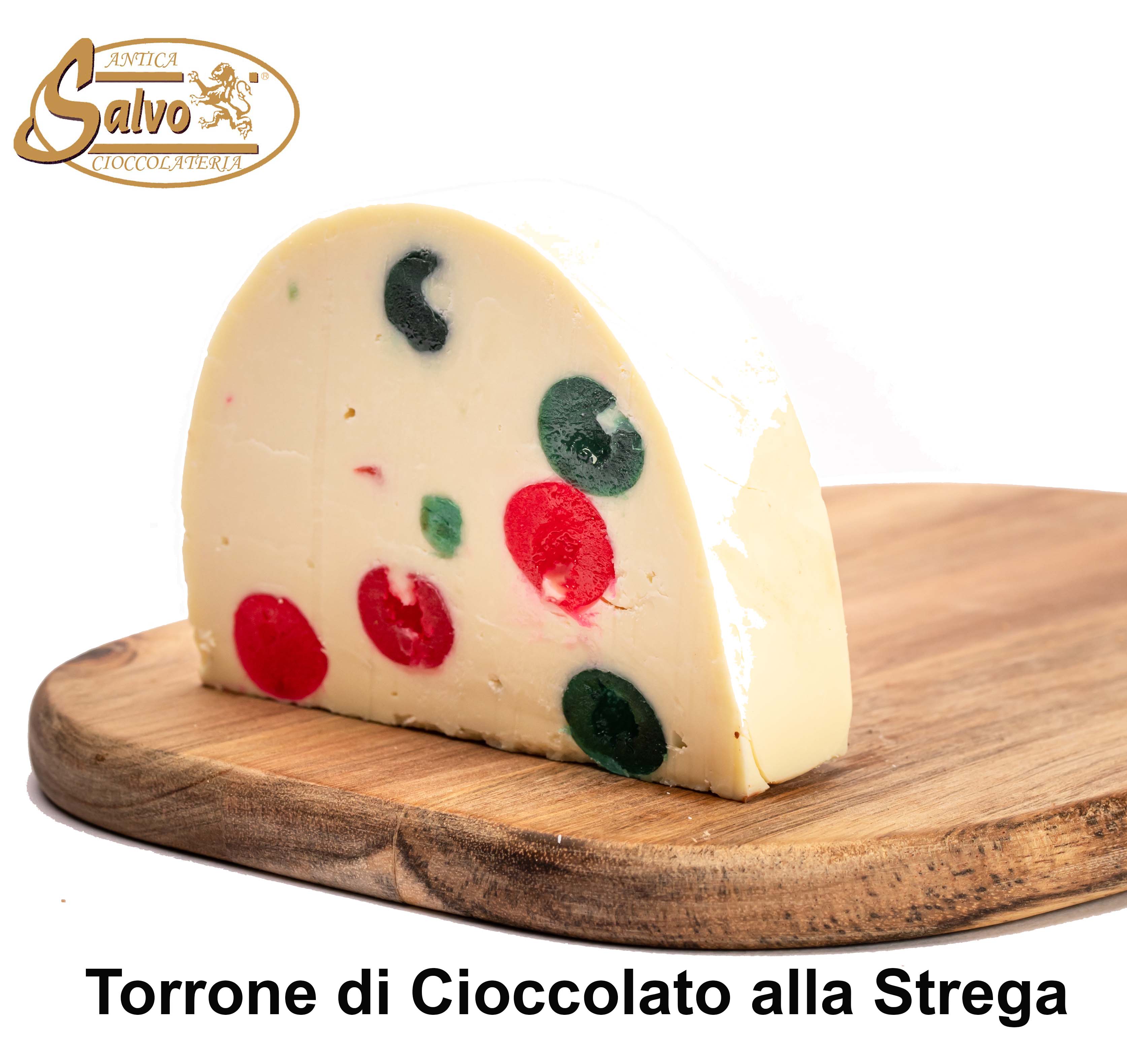 Torrone di cioccolato morbido alla Strega a fette