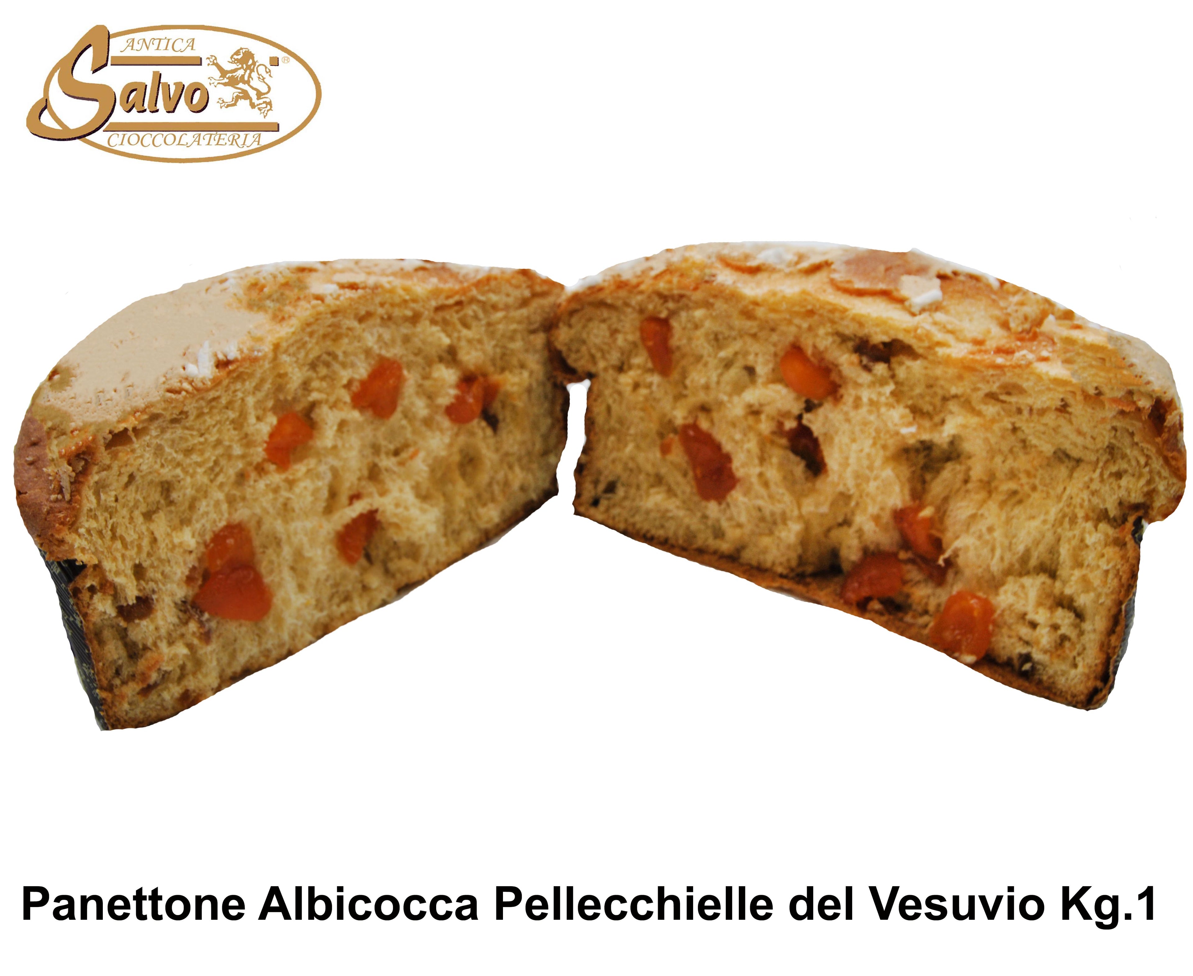 SALVO PANETTONE ARTIGIANALE ALBICOCCA E MANDORLE KG.1