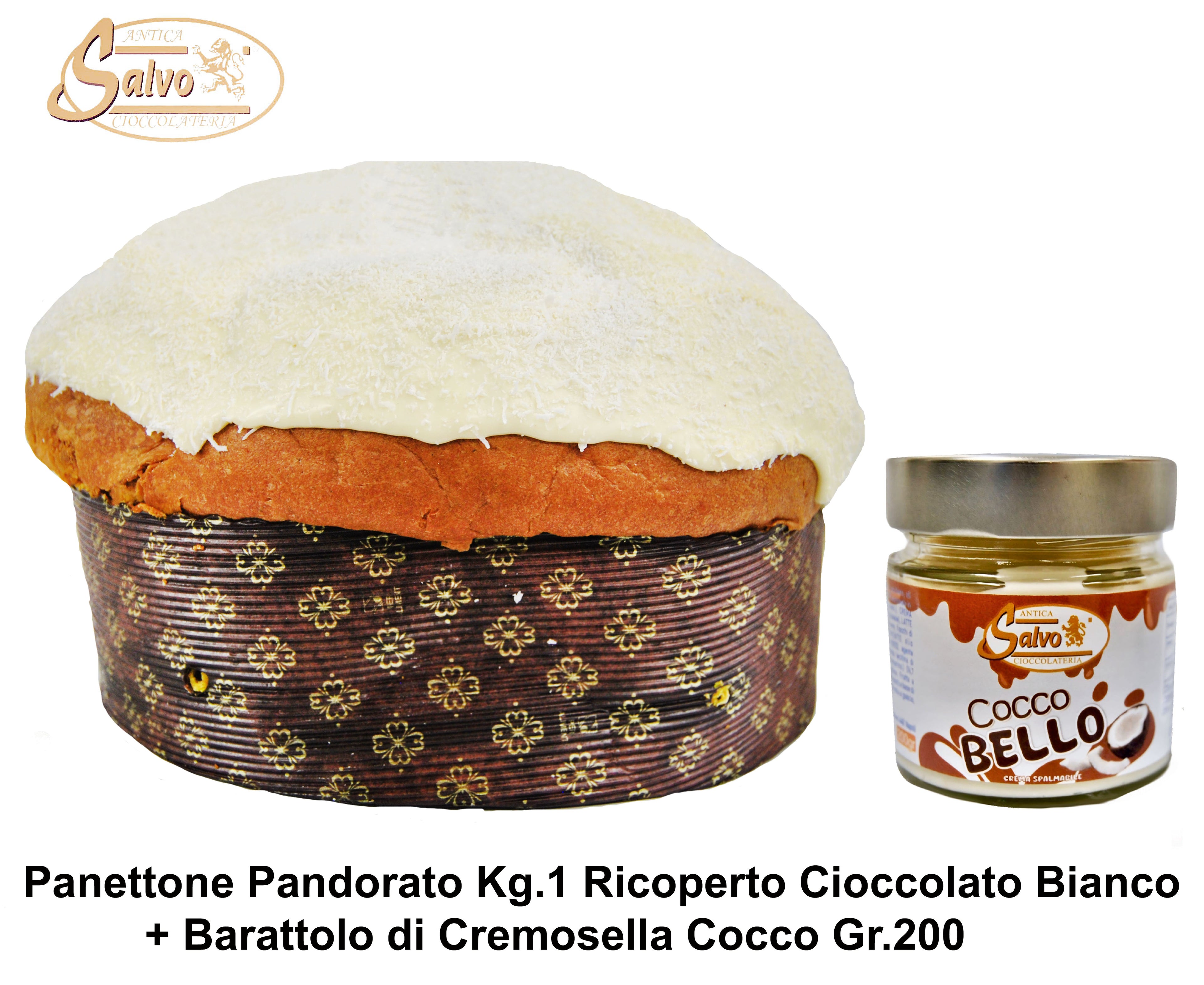 PANETTONE AL COCCO KG.1 + BARATTOLO CREMA COCCO GR.200