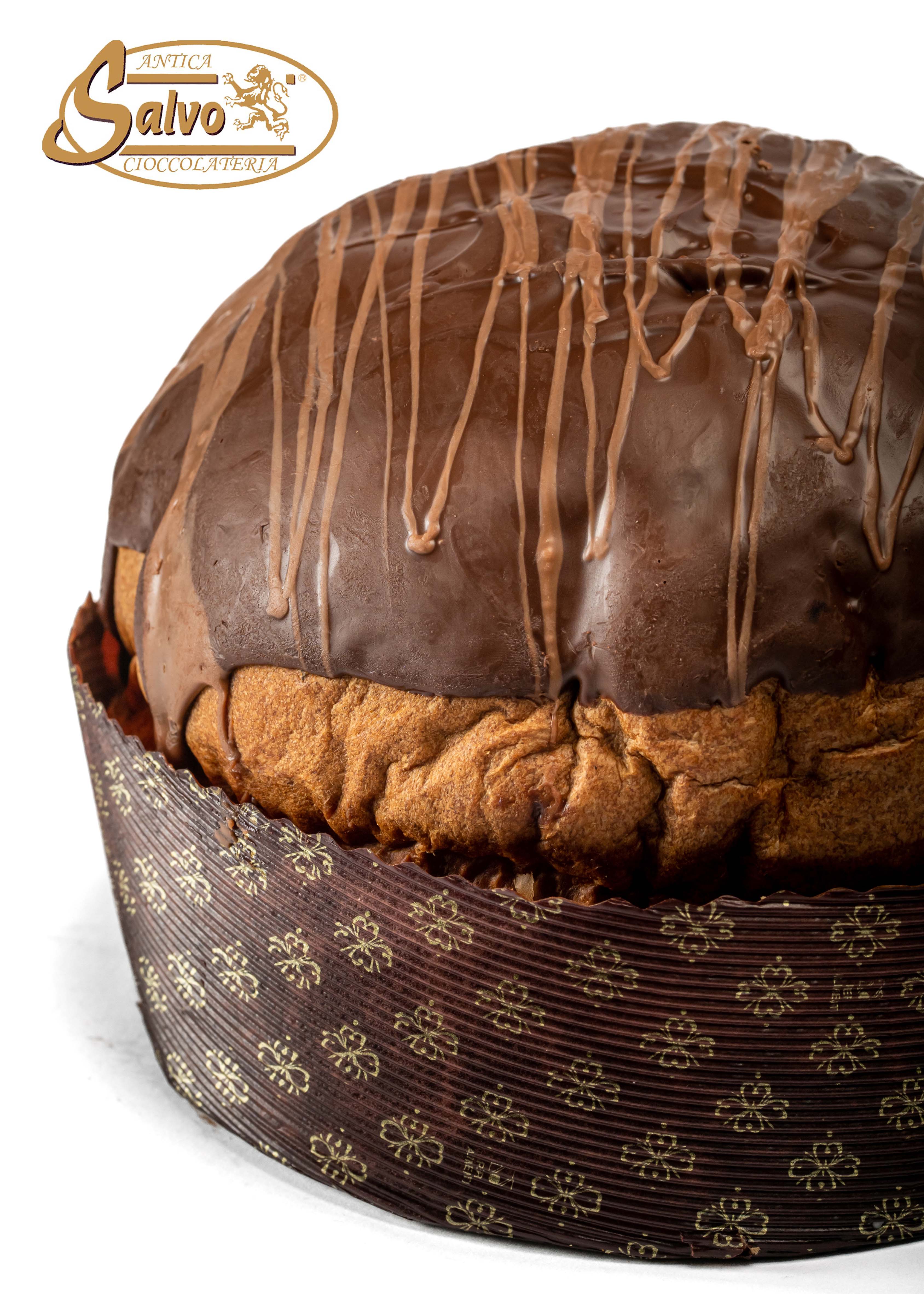 PANETTONE CIOCCOLATO FONDENTE KG.1 + BARATTOLO CREMA FONDENTE GR.200