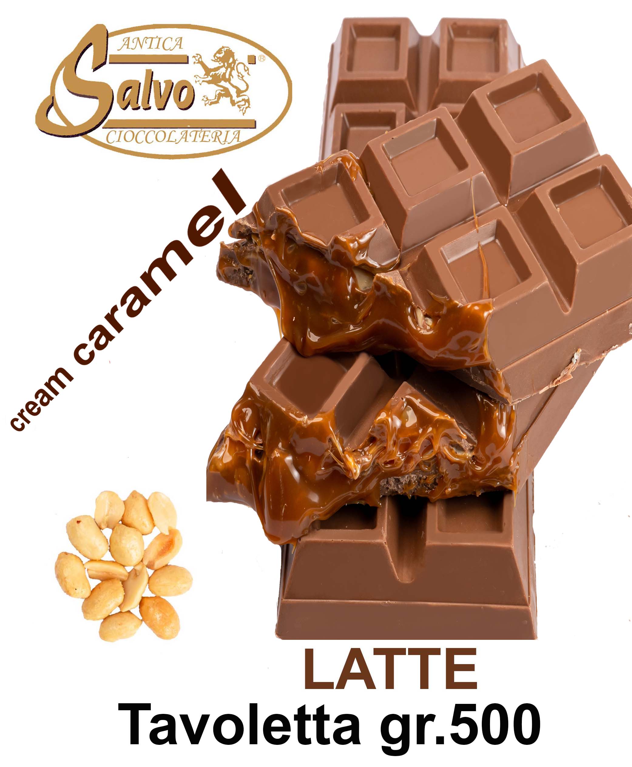 Tavoletta di Cioccolato al Latte Ripiena di Cremosella Caramello