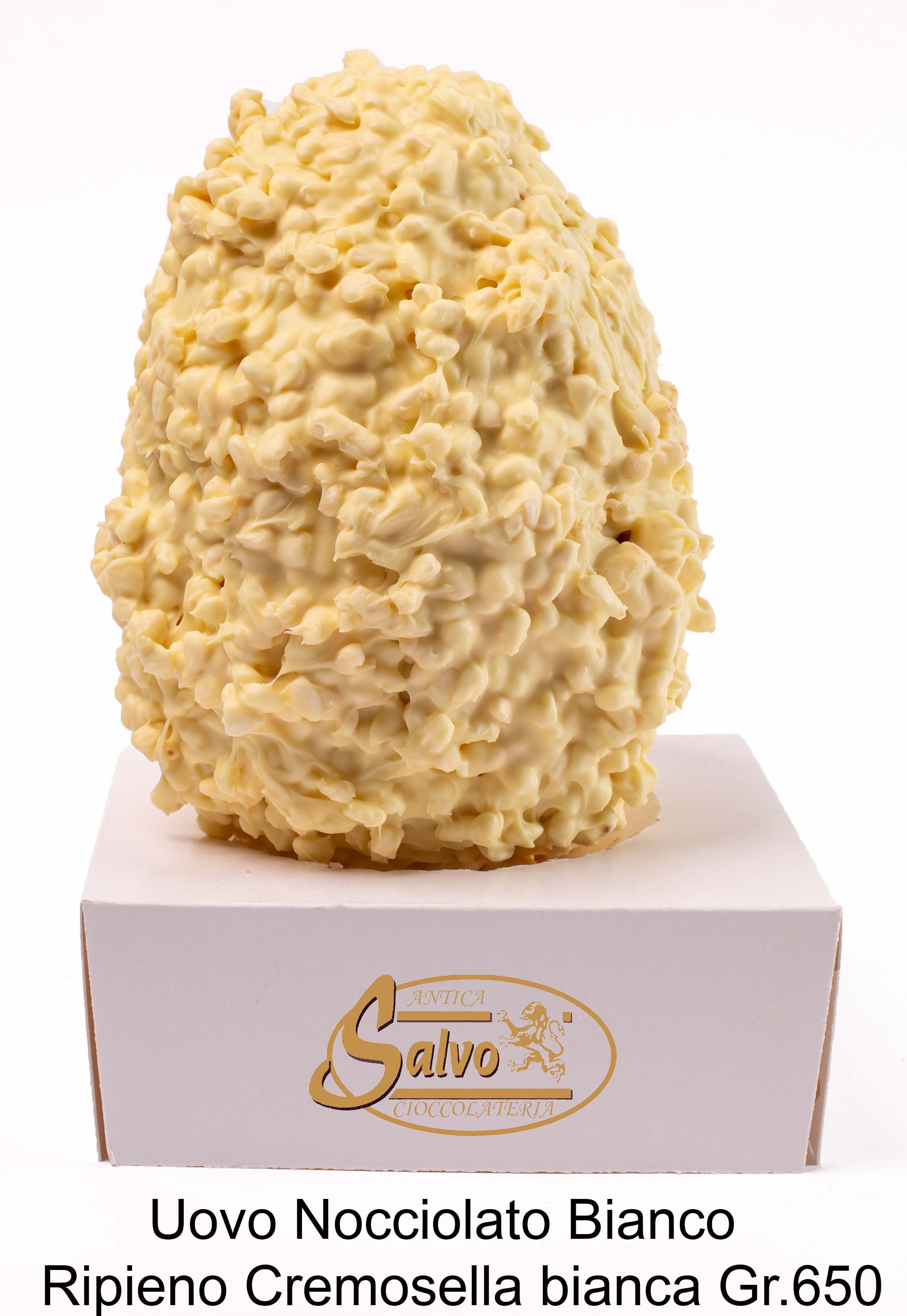 Uovo nocciolato Ripieno Bianco GR.650