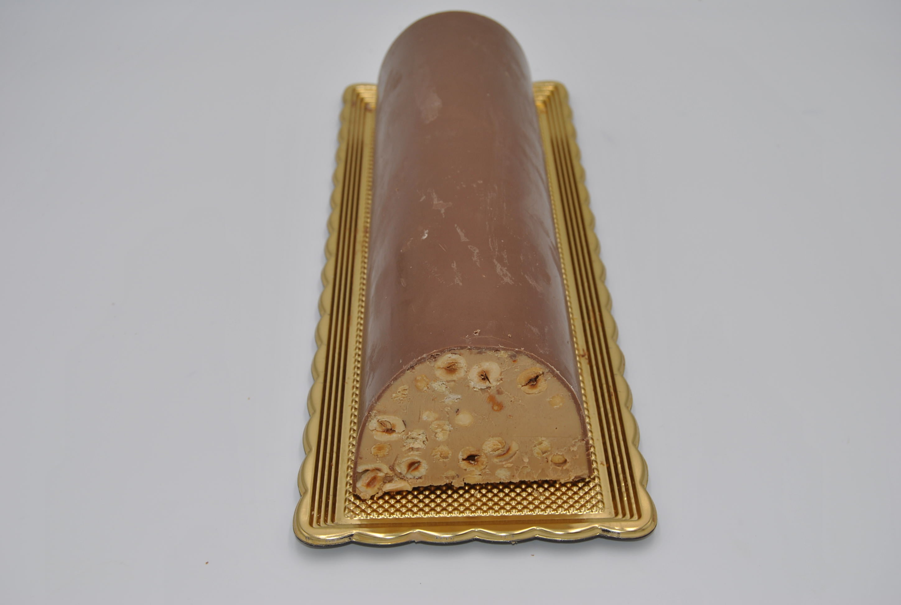 Torrone di cioccolato morbido alla Nocciola a fette
