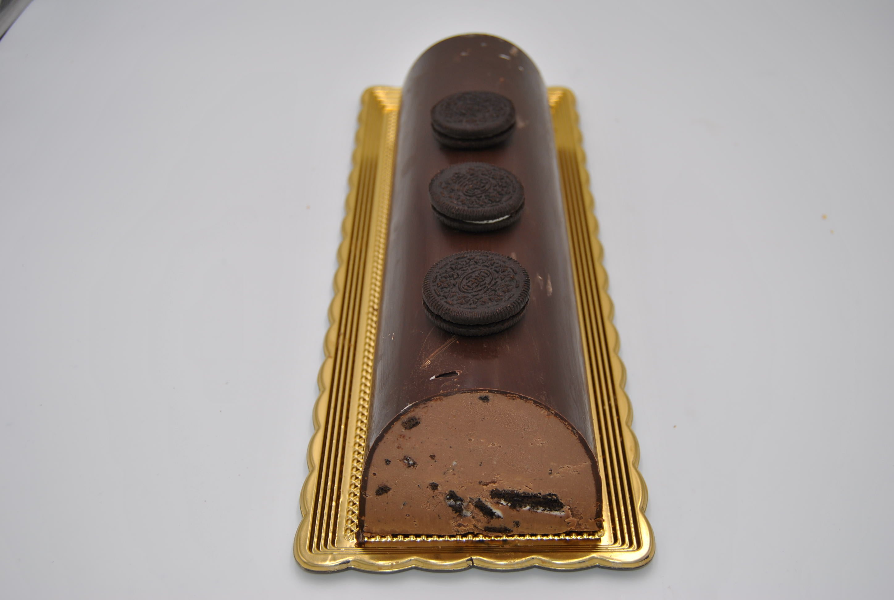 Torrone di cioccolato morbido Oreo a fette