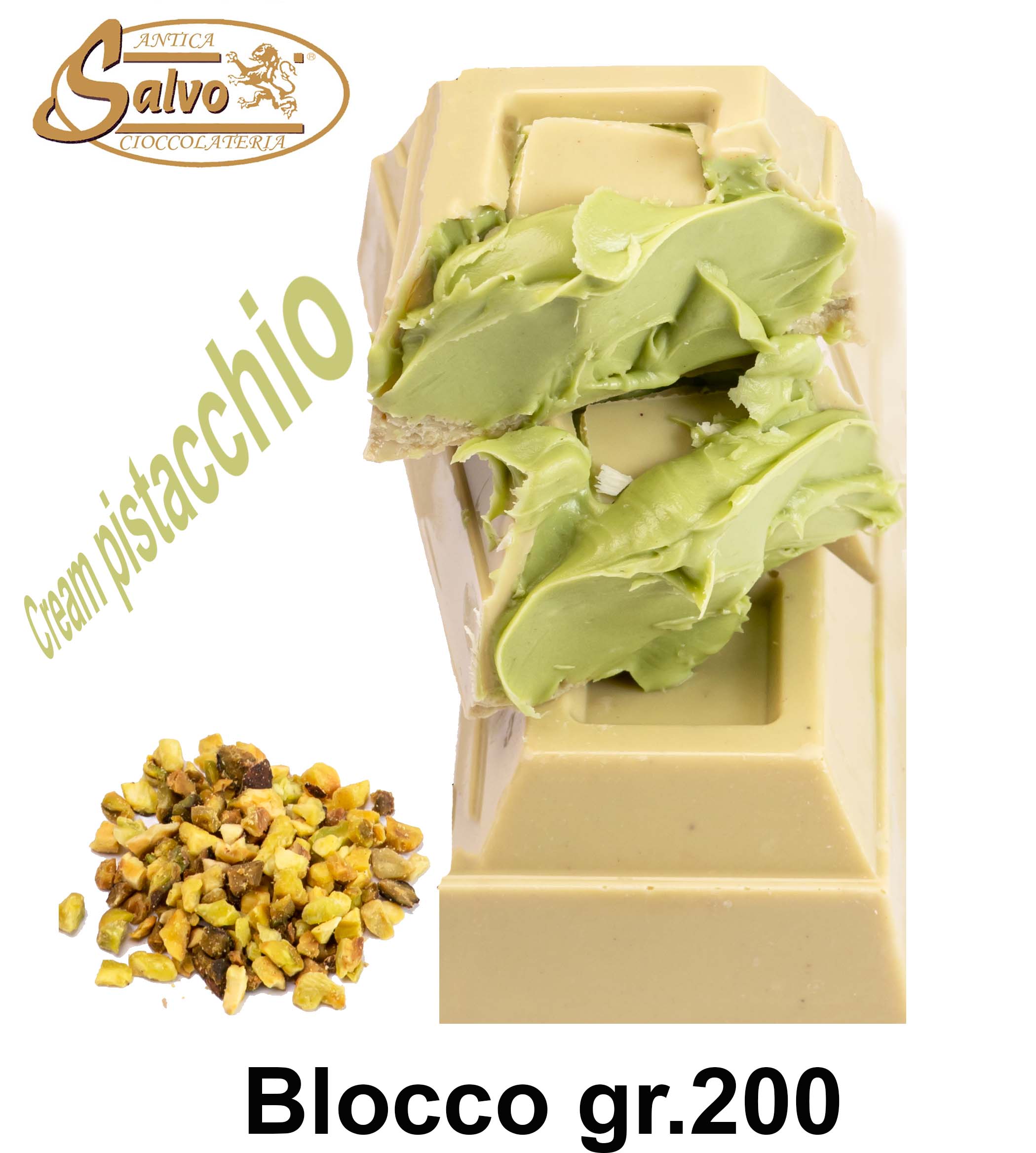 Tavoletta di cioccolato al Pistacchio Ripiena cremosella Pistacchio