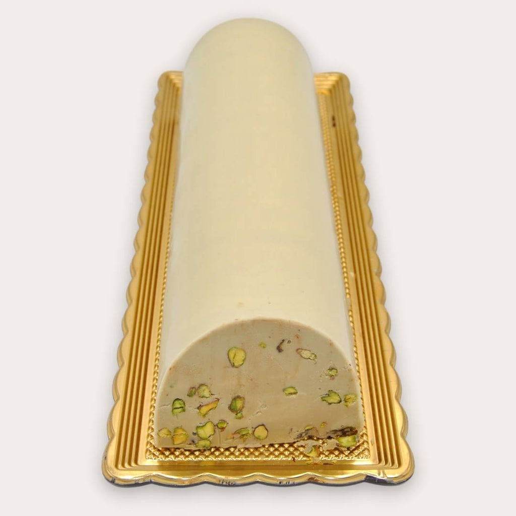 Torrone di cioccolato morbido al Pistacchio a fette